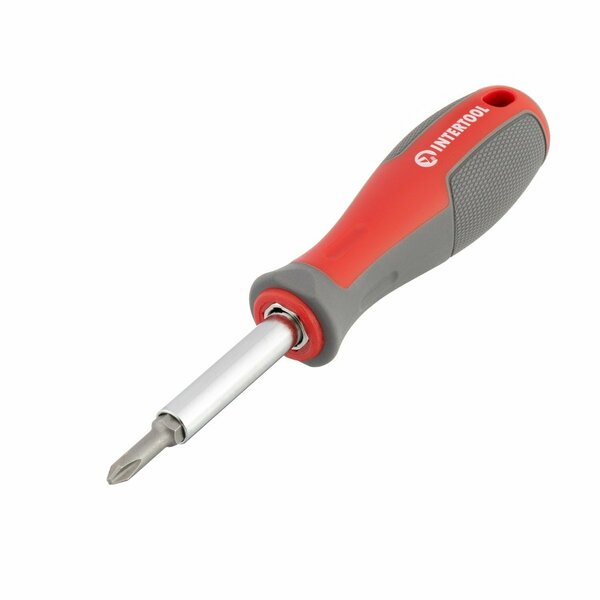 Intertool 6 in 1 Screwdriver, Phillips 7 Slotted VT08-3341